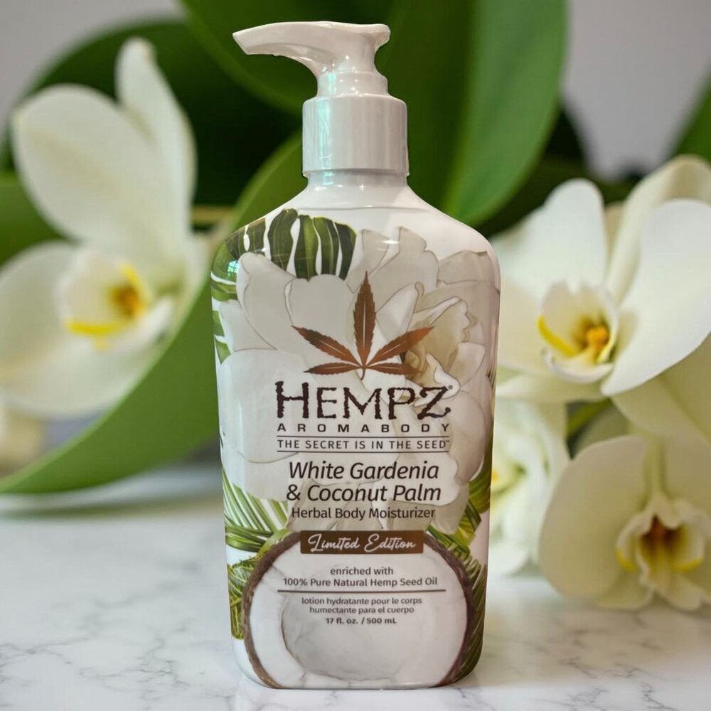 Hempz White Gardenia & Coconut Palm Herbal Body Moisturizer 17 oz